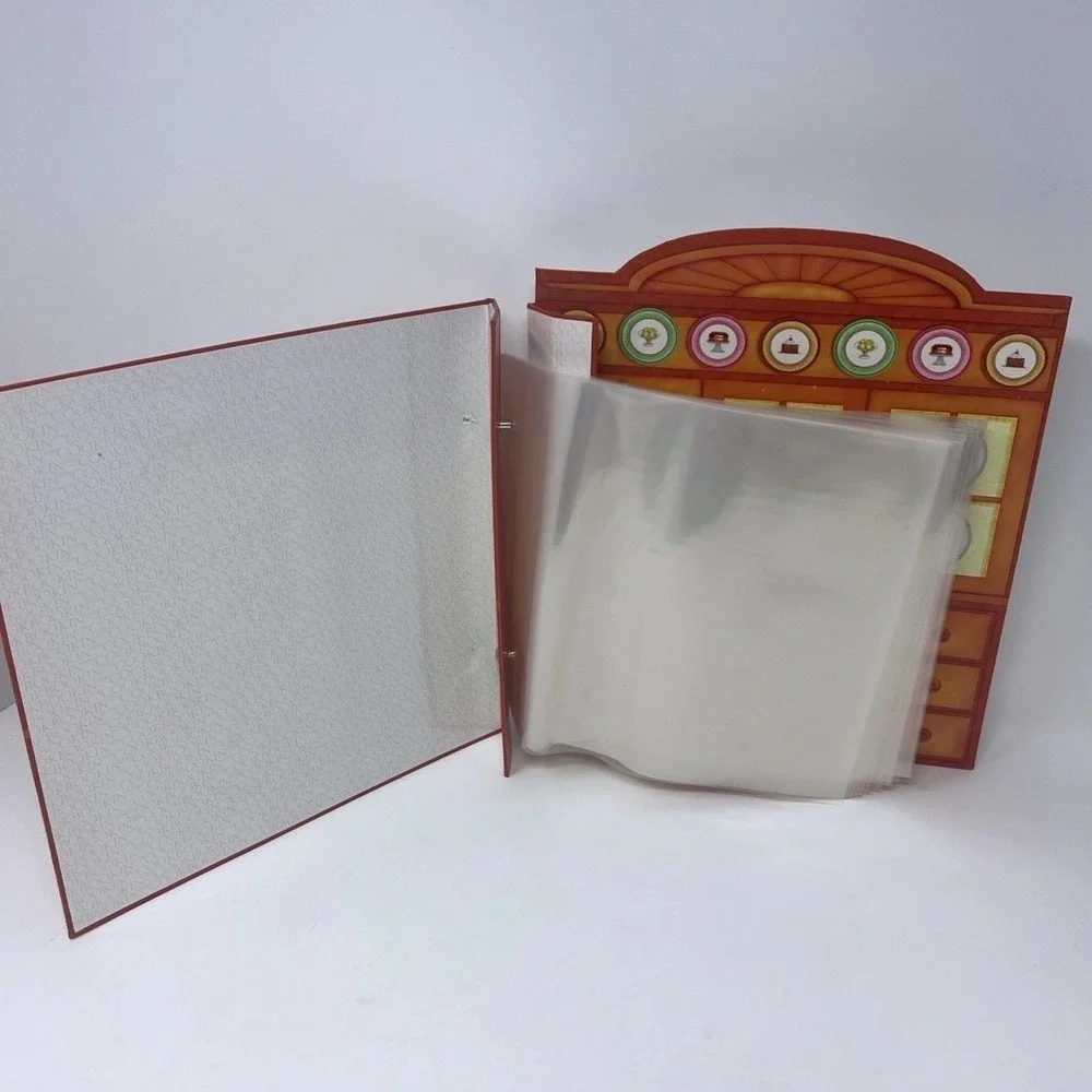 10x10 Kitchen Recipe Scrapbook Album 20 Refillable 8x8 Pages Assembled Unused